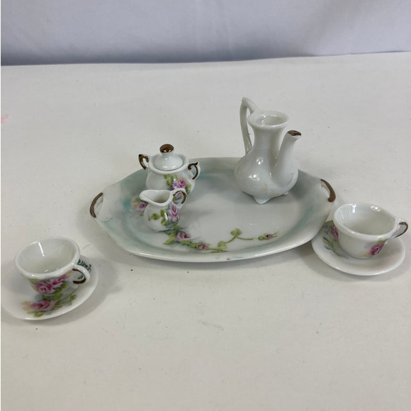 Vintage Mini Porcelain Tea Set - Picture 1 of 2